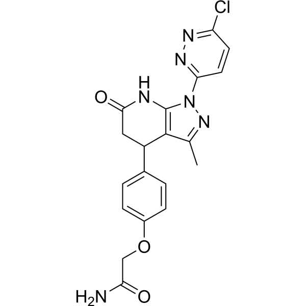 2-(4-(1-(6-Chloropyridazin-3-yl)-3-methyl-6-oxo-4,5,6,7-tetrahydro-1H-pyrazolo[3,4-b]pyridin-4-yl)phenoxy)acetamide|CS-1636179
