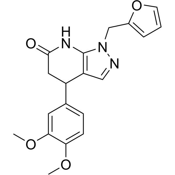 4-(3,4-Dimethoxyphenyl)-1-(furan-2-ylmethyl)-1,4,5,7-tetrahydro-6H-pyrazolo[3,4-b]pyridin-6-one|CS-1636251