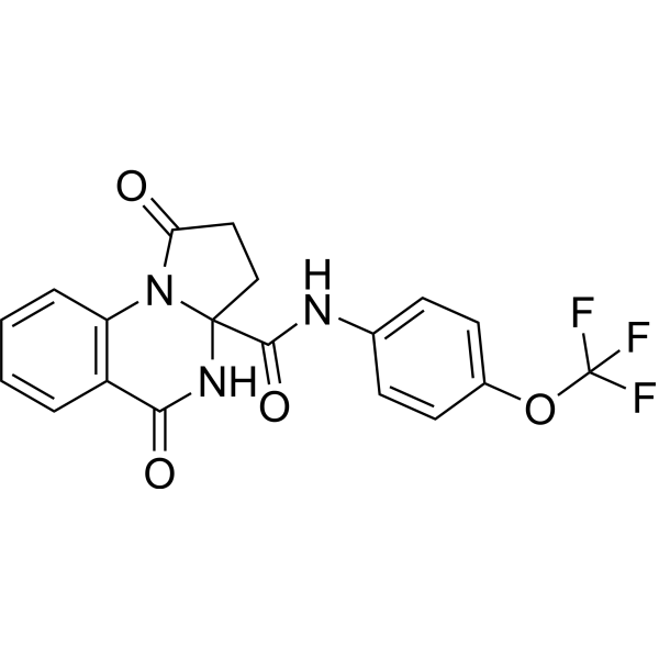 1,5-Dioxo-N-(4-(trifluoromethoxy)phenyl)-2,3,4,5-tetrahydropyrrolo[1,2-a]quinazoline-3a(1H)-carboxamide|CS-1636259