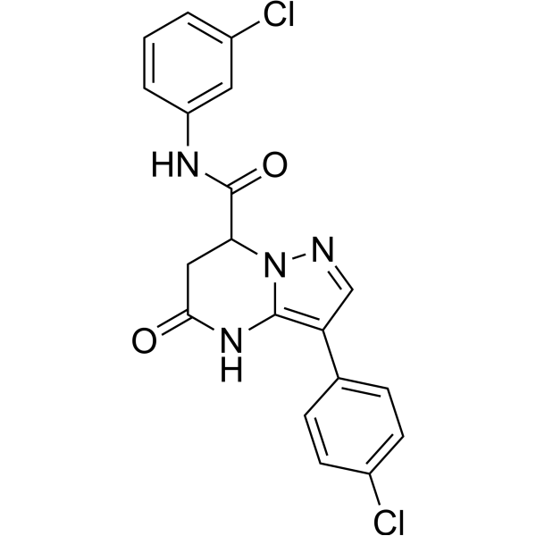 N-(3-Chlorophenyl)-3-(4-chlorophenyl)-5-oxo-4,5,6,7-tetrahydropyrazolo[1,5-a]pyrimidine-7-carboxamide|CS-1636261