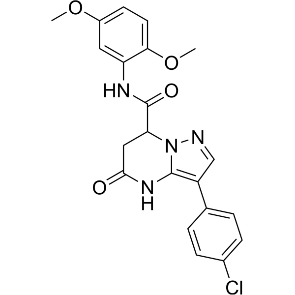 3-(4-Chlorophenyl)-N-(2,5-dimethoxyphenyl)-5-oxo-4,5,6,7-tetrahydropyrazolo[1,5-a]pyrimidine-7-carboxamide|CS-1636263