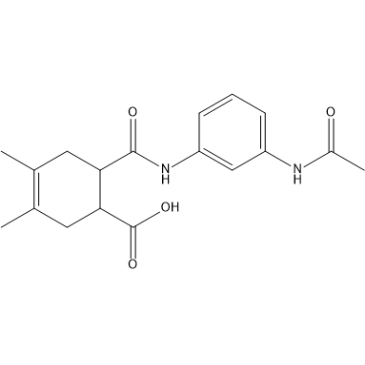 6-((3-Acetamidophenyl)carbamoyl)-3,4-dimethylcyclohex-3-ene-1-carboxylic acid|CS-1636268