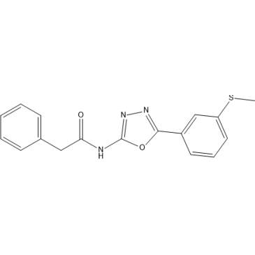 N-(5-(3-(Methylthio)phenyl)-1,3,4-oxadiazol-2-yl)-2-phenylacetamide|CS-1636270