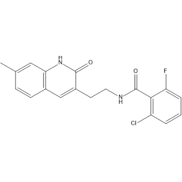 2-Chloro-6-fluoro-N-(2-(7-methyl-2-oxo-1,2-dihydroquinolin-3-yl)ethyl)benzamide|CS-1636273