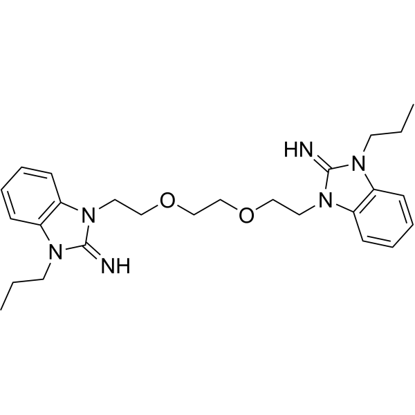 3,3'-((Ethane-1,2-diylbis(oxy))bis(ethane-2,1-diyl))bis(1-propyl-1,3-dihydro-2H-benzo[d]imidazol-2-imine)|CS-1636274