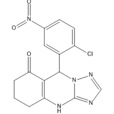 9-(2-Chloro-5-nitrophenyl)-5,6,7,9-tetrahydro-[1,2,4]triazolo[5,1-b]quinazolin-8(4H)-one|CS-1636275