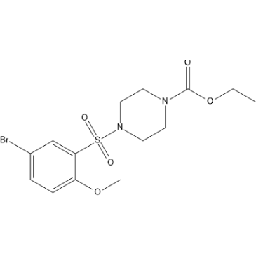 Ethyl 4-((5-bromo-2-methoxyphenyl)sulfonyl)piperazine-1-carboxylate|CS-1636278