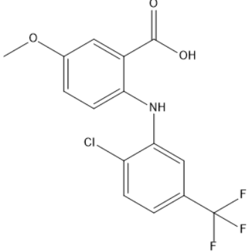2-((2-Chloro-5-(trifluoromethyl)phenyl)amino)-5-methoxybenzoic acid|CS-1636318