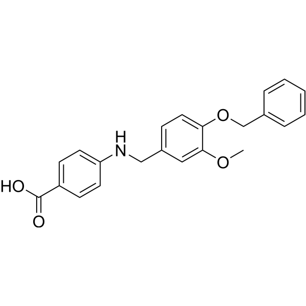4-((4-(Benzyloxy)-3-methoxybenzyl)amino)benzoic acid|CS-1636335