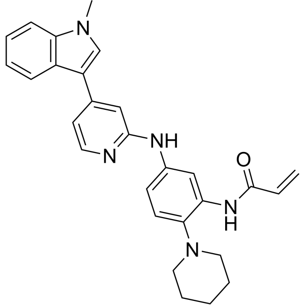 N-(5-((4-(1-Methyl-1H-indol-3-yl)pyridin-2-yl)amino)-2-(piperidin-1-yl)phenyl)acrylamide|CS-1636339
