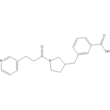 3-((1-(3-(Pyridin-3-yl)propanoyl)pyrrolidin-3-yl)methyl)benzoic acid|CS-1636354