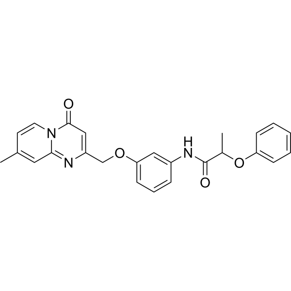 N-(3-((8-Methyl-4-oxo-4H-pyrido[1,2-a]pyrimidin-2-yl)methoxy)phenyl)-2-phenoxypropanamide|CS-1636360