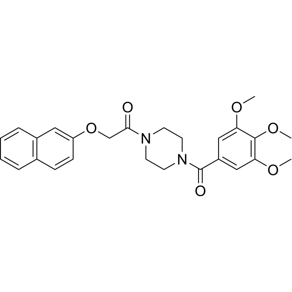 2-(Naphthalen-2-yloxy)-1-(4-(3,4,5-trimethoxybenzoyl)piperazin-1-yl)ethan-1-one|CS-1636445