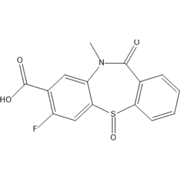 7-Fluoro-10-methyl-11-oxo-10,11-dihydrodibenzo[b,f][1,4]thiazepine-8-carboxylic acid 5-oxide|CS-1636448