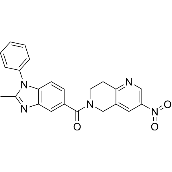 (2-Methyl-1-phenyl-1H-benzo[d]imidazol-5-yl)(3-nitro-7,8-dihydro-1,6-naphthyridin-6(5H)-yl)methanone|CS-1636456