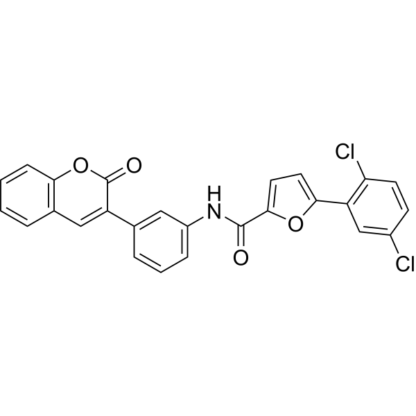 5-(2,5-Dichlorophenyl)-N-(3-(2-oxo-2H-chromen-3-yl)phenyl)furan-2-carboxamide|CS-1636466
