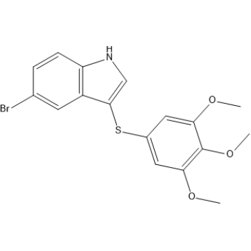 5-Bromo-3-((3,4,5-trimethoxyphenyl)thio)-1H-indole|CS-1636490
