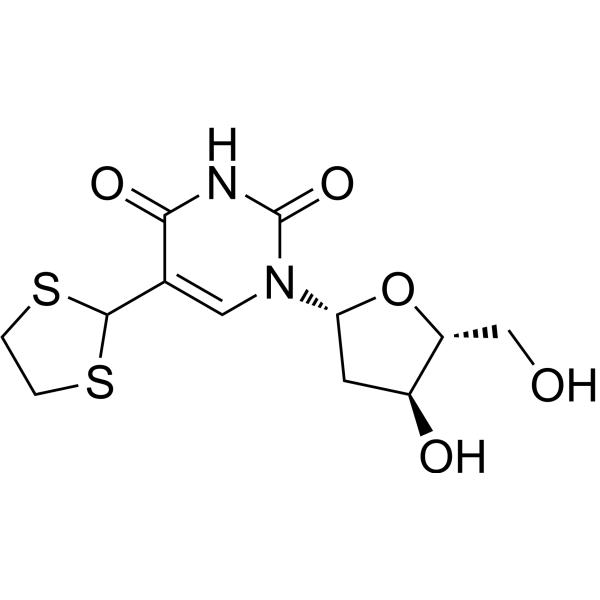 5-(1,3-Dithiolan-2-yl)-1-((2R,4S,5R)-4-hydroxy-5-(hydroxymethyl)tetrahydrofuran-2-yl)pyrimidine-2,4(1H,3H)-dione|CS-1636493