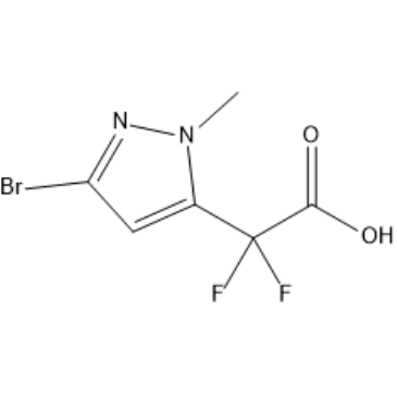 2-(3-Bromo-1-methyl-1H-pyrazol-5-yl)-2,2-difluoroacetic acid|CS-1636516