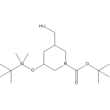 tert-Butyl 3-((tert-Butyldimethylsilyl)oxy)-5-(hydroxymethyl)piperidine-1-carboxylate|CS-1636524