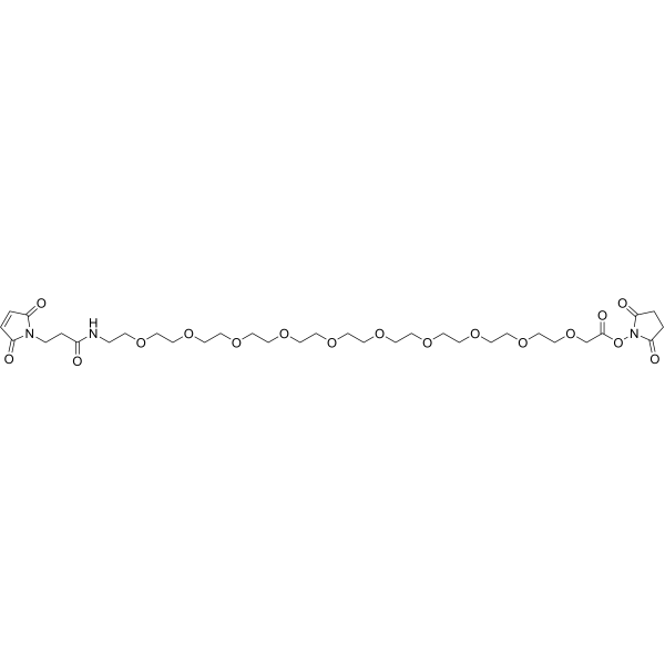 2,5-Dioxopyrrolidin-1-yl 36-(2,5-dioxo-2,5-dihydro-1H-pyrrol-1-yl)-34-oxo-3,6,9,12,15,18,21,24,27,30-decaoxa-33-azahexatriacontanoate|CS-1636537