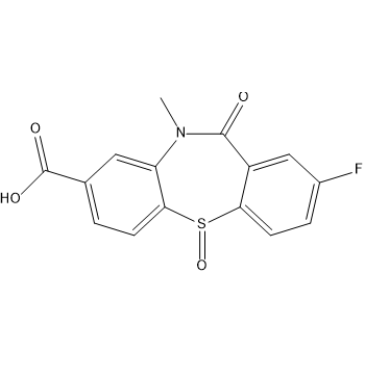 2-Fluoro-10-methyl-11-oxo-10,11-dihydrodibenzo[b,f][1,4]thiazepine-8-carboxylic acid 5-oxide|CS-1636545