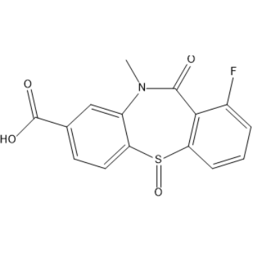 1-Fluoro-10-methyl-11-oxo-10,11-dihydrodibenzo[b,f][1,4]thiazepine-8-carboxylic acid 5-oxide|CS-1636548
