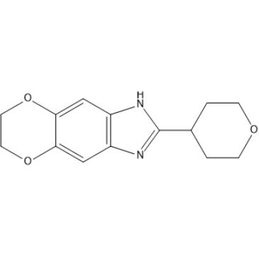 2-(Tetrahydro-2H-pyran-4-yl)-6,7-dihydro-1H-[1,4]dioxino[2',3':4,5]benzo[1,2-d]imidazole|CS-1636562