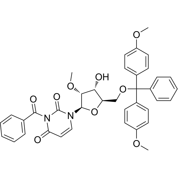 3-Benzoyl-1-((2R,3R,4R,5R)-5-((bis(4-methoxyphenyl)(phenyl)methoxy)methyl)-4-hydroxy-3-methoxytetrahydrofuran-2-yl)pyrimidine-2,4(1H,3H)-dione|CS-1636611