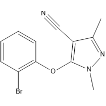 5-(2-Bromophenoxy)-1,3-dimethyl-1H-pyrazole-4-carbonitrile|CS-1636745