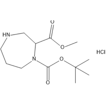 1-(tert-Butyl) 2-methyl 1,4-diazepane-1,2-dicarboxylate hydrochloride|CS-1636764