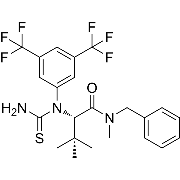(S)-N-Benzyl-2-(1-(3,5-bis(trifluoromethyl)phenyl)thioureido)-N,3,3-trimethylbutanamide|CS-1636827