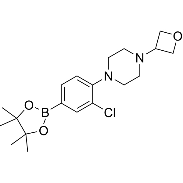 1-(2-Chloro-4-(4,4,5,5-tetramethyl-1,3,2-dioxaborolan-2-yl)phenyl)-4-(oxetan-3-yl)piperazine|CS-1636899