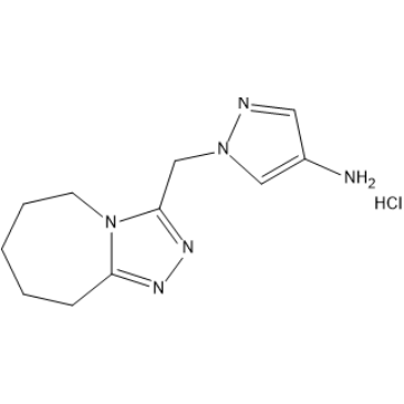 1-((6,7,8,9-Tetrahydro-5H-[1,2,4]triazolo[4,3-a]azepin-3-yl)methyl)-1H-pyrazol-4-amine hydrochloride|CS-1637244
