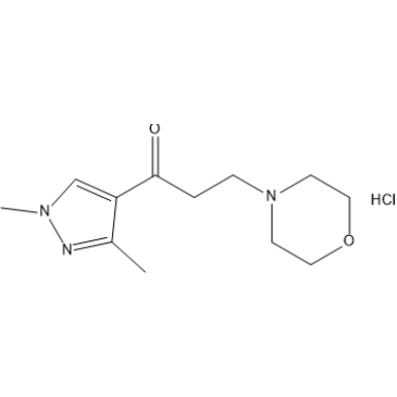 1-(1,3-Dimethyl-1H-pyrazol-4-yl)-3-morpholinopropan-1-one hydrochloride|CS-1637297
