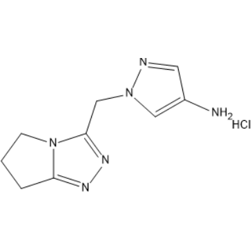 1-((6,7-Dihydro-5H-pyrrolo[2,1-c][1,2,4]triazol-3-yl)methyl)-1H-pyrazol-4-amine hydrochloride|CS-1637338