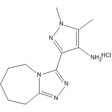1,5-Dimethyl-3-(6,7,8,9-tetrahydro-5H-[1,2,4]triazolo[4,3-a]azepin-3-yl)-1H-pyrazol-4-amine hydrochloride|CS-1637345