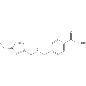 4-((((1-Ethyl-1H-pyrazol-3-yl)methyl)amino)methyl)benzoic acid hydrochloride|CS-1637615