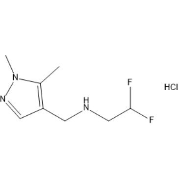 N-((1,5-Dimethyl-1H-pyrazol-4-yl)methyl)-2,2-difluoroethan-1-amine hydrochloride|CS-1637862