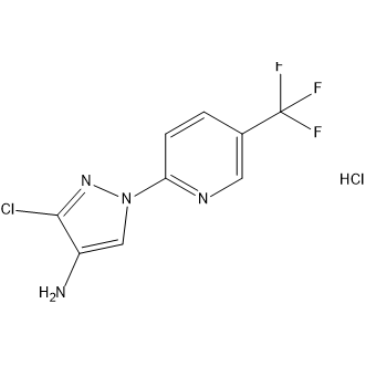 3-Chloro-1-(5-(trifluoromethyl)pyridin-2-yl)-1H-pyrazol-4-amine hydrochloride|CS-1637912