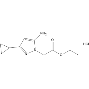 Ethyl 2-(5-amino-3-cyclopropyl-1H-pyrazol-1-yl)acetate hydrochloride|CS-1637943
