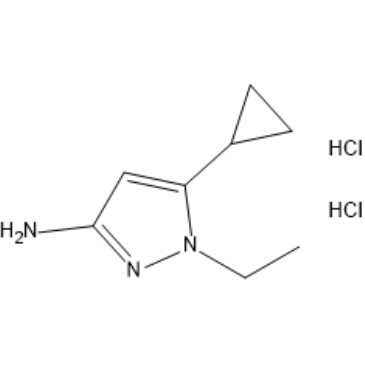 5-Cyclopropyl-1-ethyl-1H-pyrazol-3-amine dihydrochloride|CS-1637946
