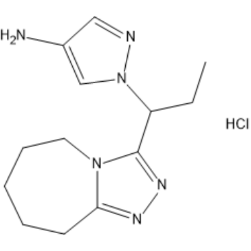 1-(1-(6,7,8,9-Tetrahydro-5H-[1,2,4]triazolo[4,3-a]azepin-3-yl)propyl)-1H-pyrazol-4-amine hydrochloride|CS-1637947