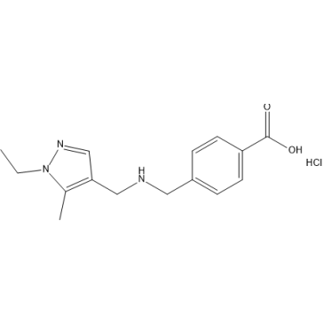 4-((((1-Ethyl-5-methyl-1H-pyrazol-4-yl)methyl)amino)methyl)benzoic acid hydrochloride|CS-1637963