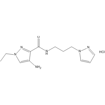 N-(3-(1H-Pyrazol-1-yl)propyl)-4-amino-1-ethyl-1H-pyrazole-3-carboxamide hydrochloride|CS-1637969