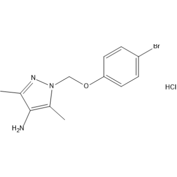 1-((4-Bromophenoxy)methyl)-3,5-dimethyl-1H-pyrazol-4-amine hydrochloride|CS-1637971