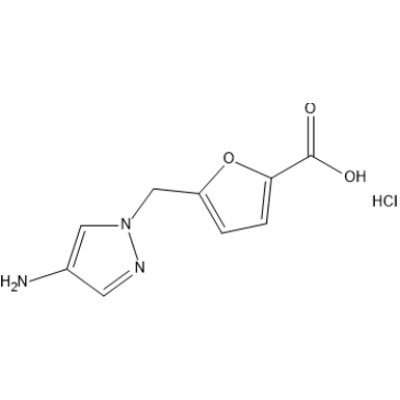 5-((4-Amino-1H-pyrazol-1-yl)methyl)furan-2-carboxylic acid hydrochloride|CS-1637977
