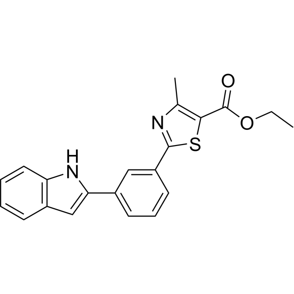 Ethyl 2-(3-(1H-indol-2-yl)phenyl)-4-methylthiazole-5-carboxylate|CS-1638044