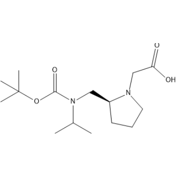 (S)-2-(2-(((tert-Butoxycarbonyl)(isopropyl)amino)methyl)pyrrolidin-1-yl)acetic acid|CS-1638055