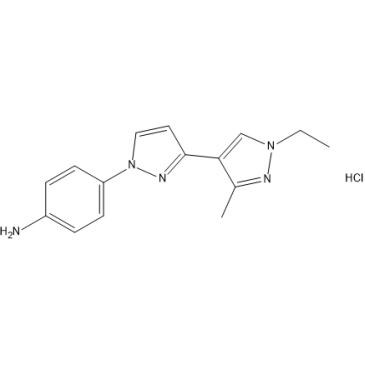 4-(1'-Ethyl-3'-methyl-1H,1'H-[3,4'-bipyrazol]-1-yl)aniline hydrochloride|CS-1638142